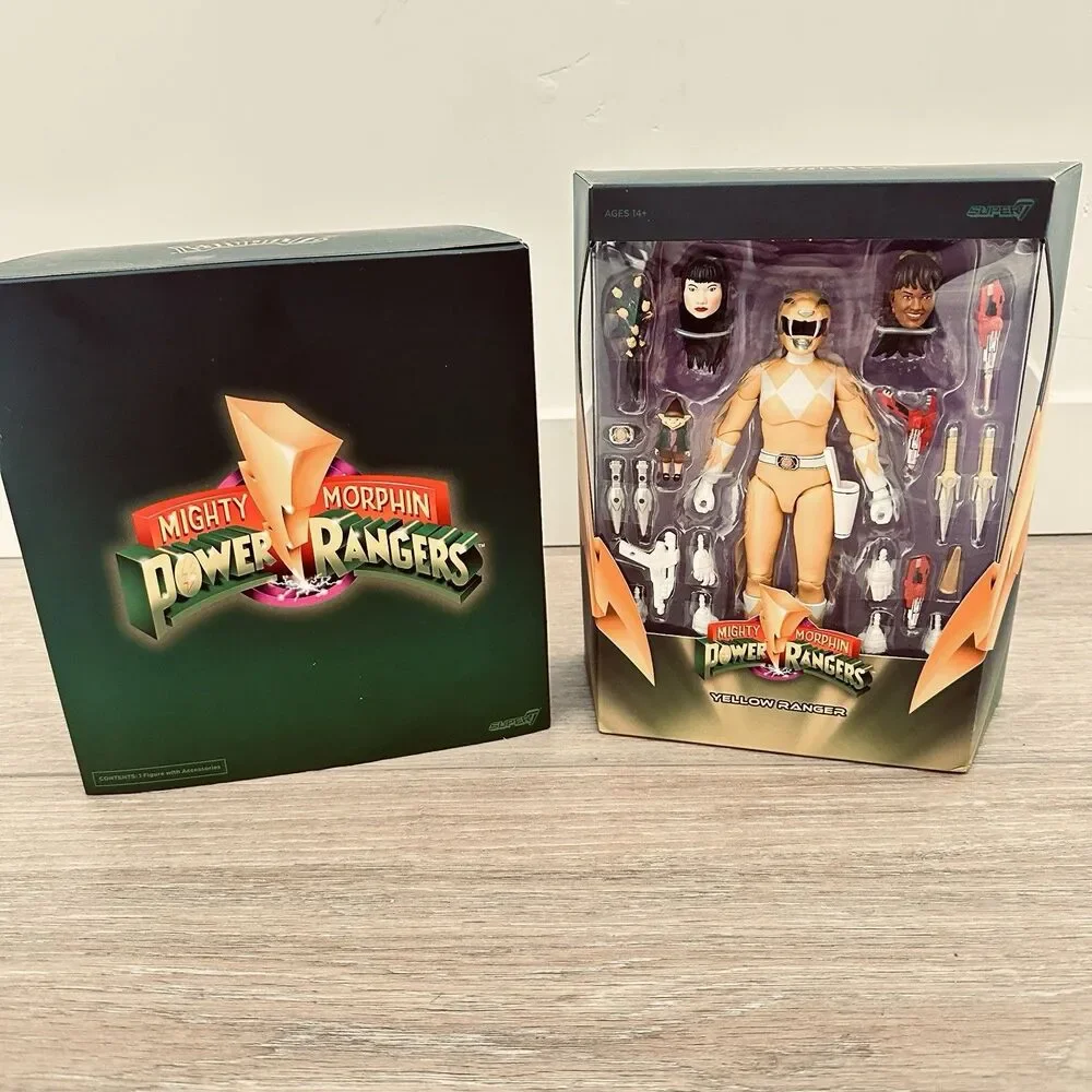 Yellow Ranger Ultimates Super7 Mighty Morphin Power Rangers Figure MMPR SEALED